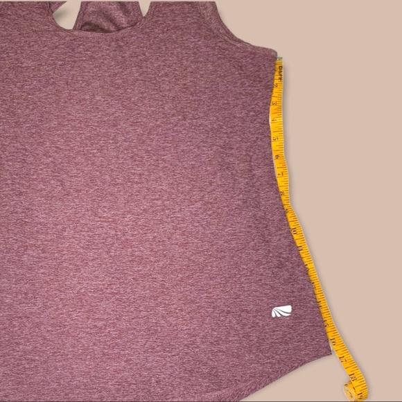 Marika (L) Racerback Tank Top in Heathered Red - Picture 6 of 7
